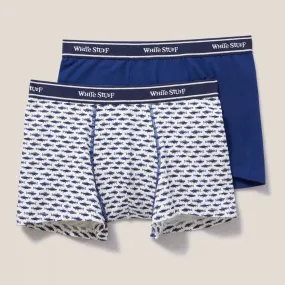 2 Pack Boxers - Plain and Print