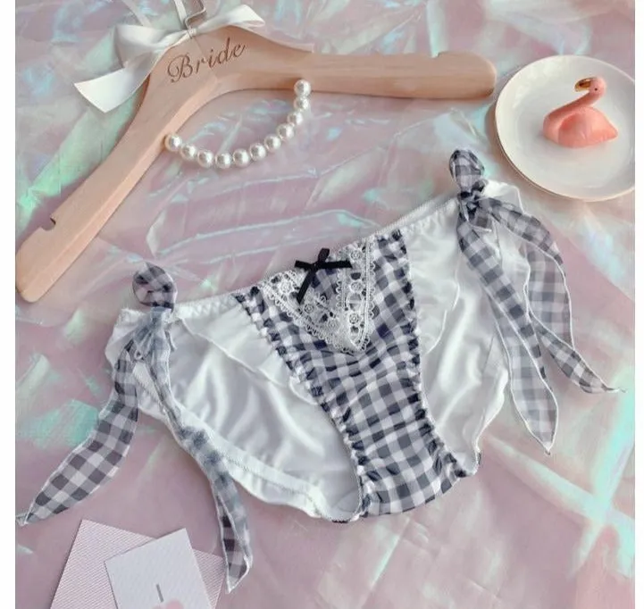 2-Piece Plaid Nymphet Lingerie Set