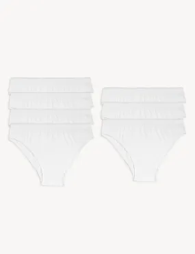 7P Plain Briefs White