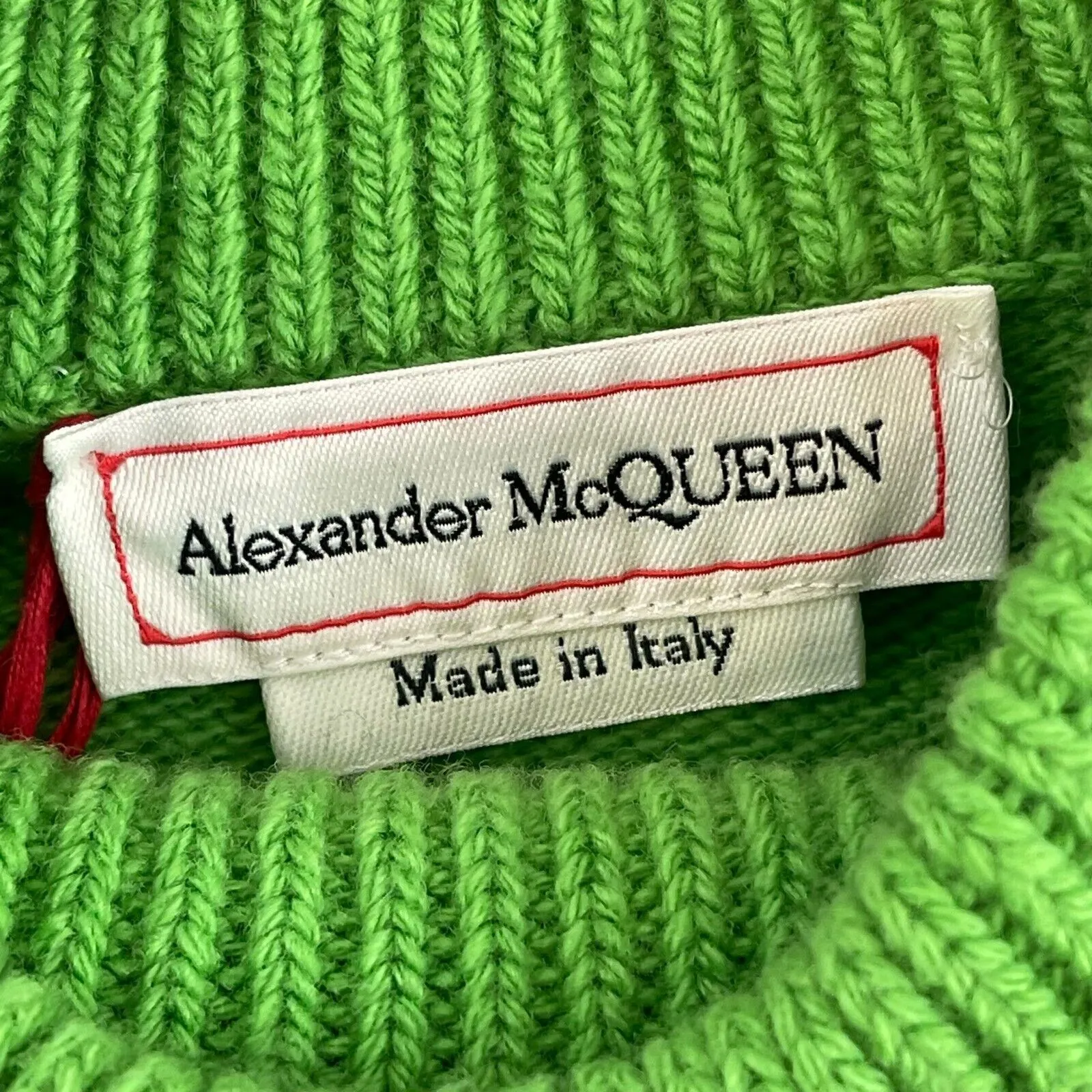 Alexander McQueen Halterneck Sweatshirt Green Sweater XS Top NEW