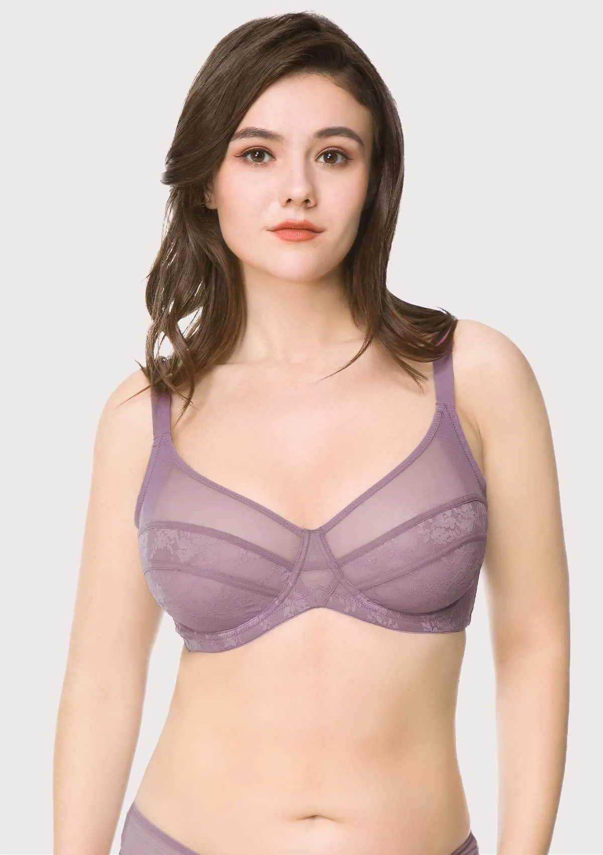 Amour Sheer Lace Unlined Bra Bundle