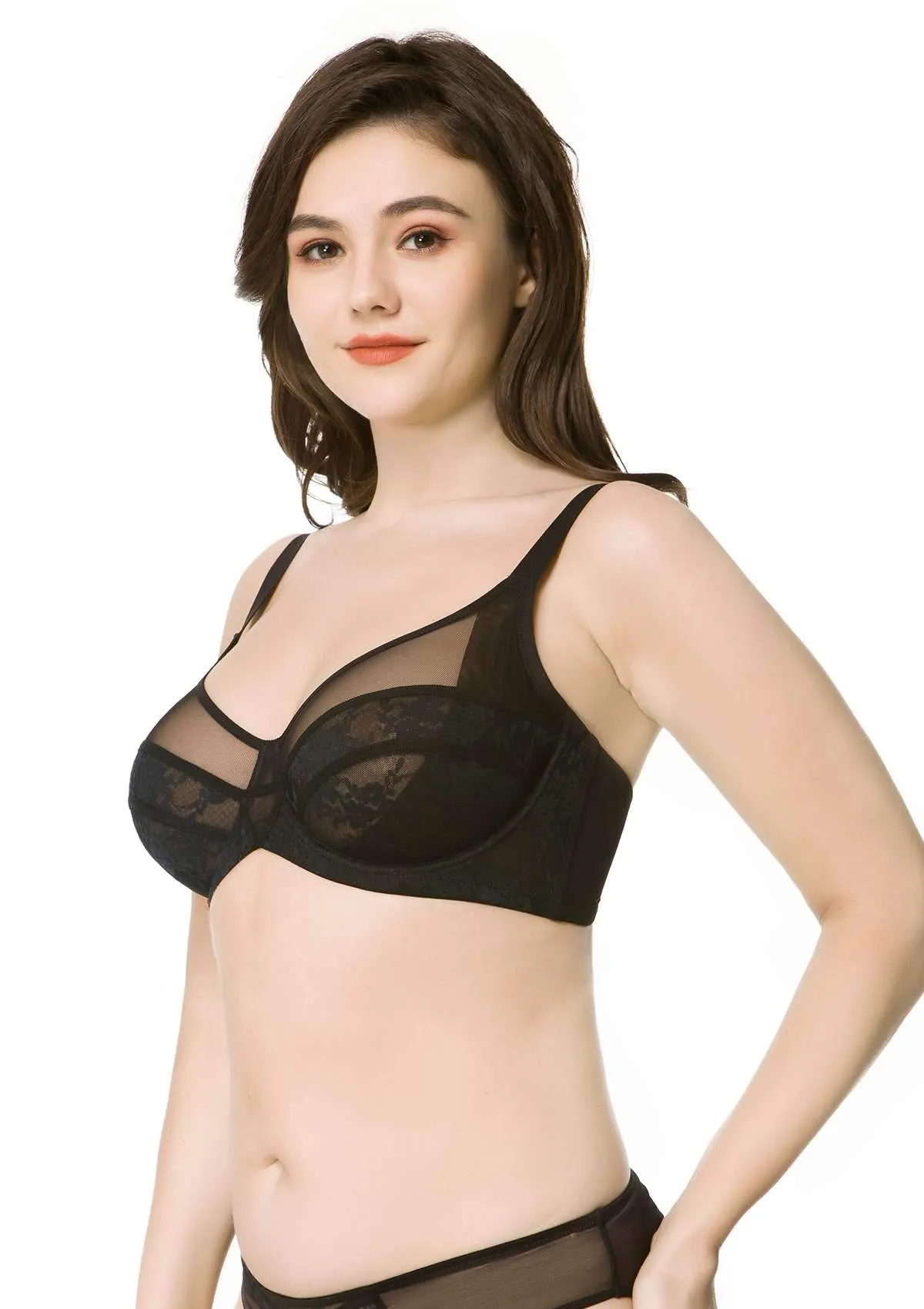 Amour Sheer Lace Unlined Bra Bundle