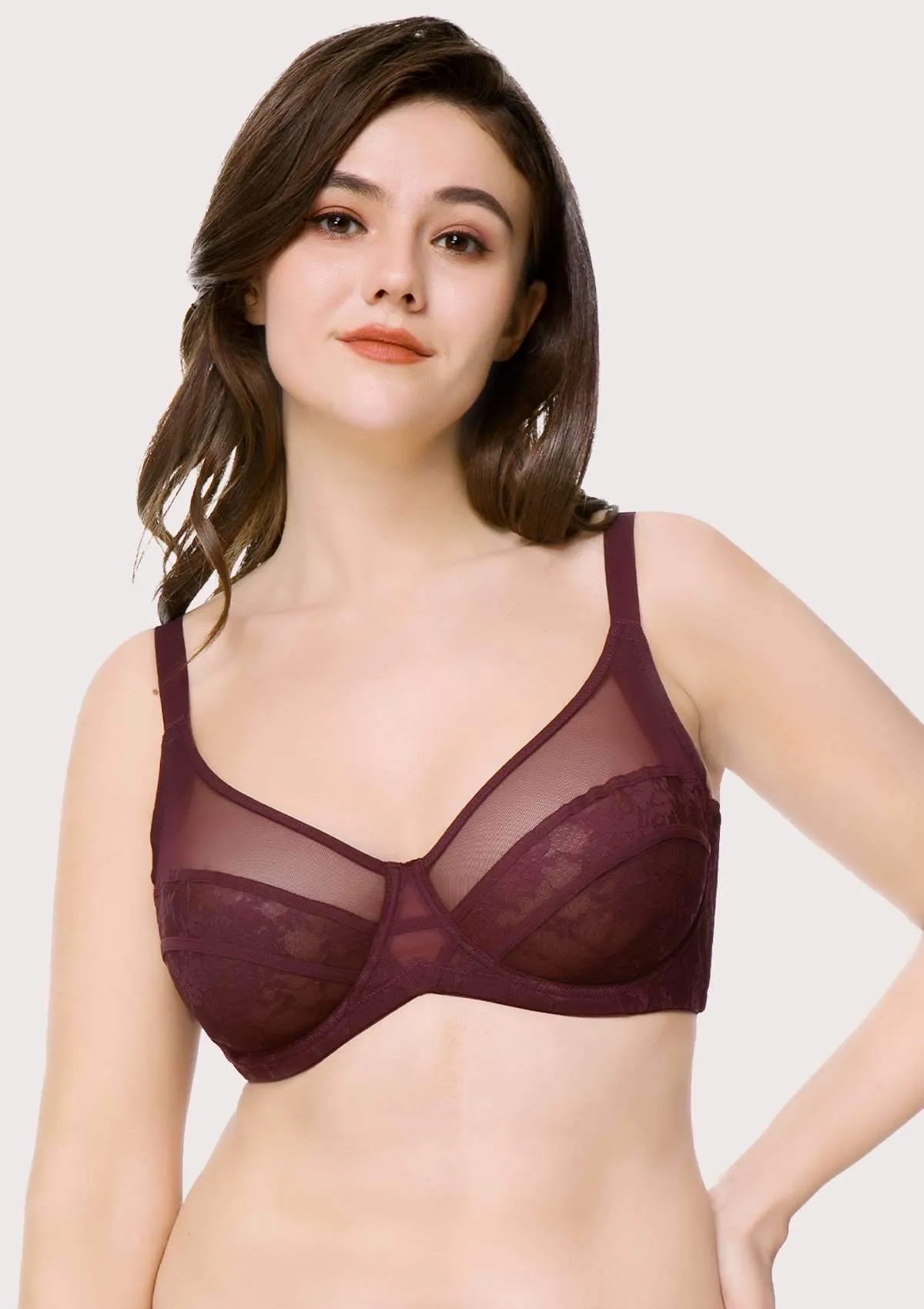 Amour Sheer Lace Unlined Bra Bundle