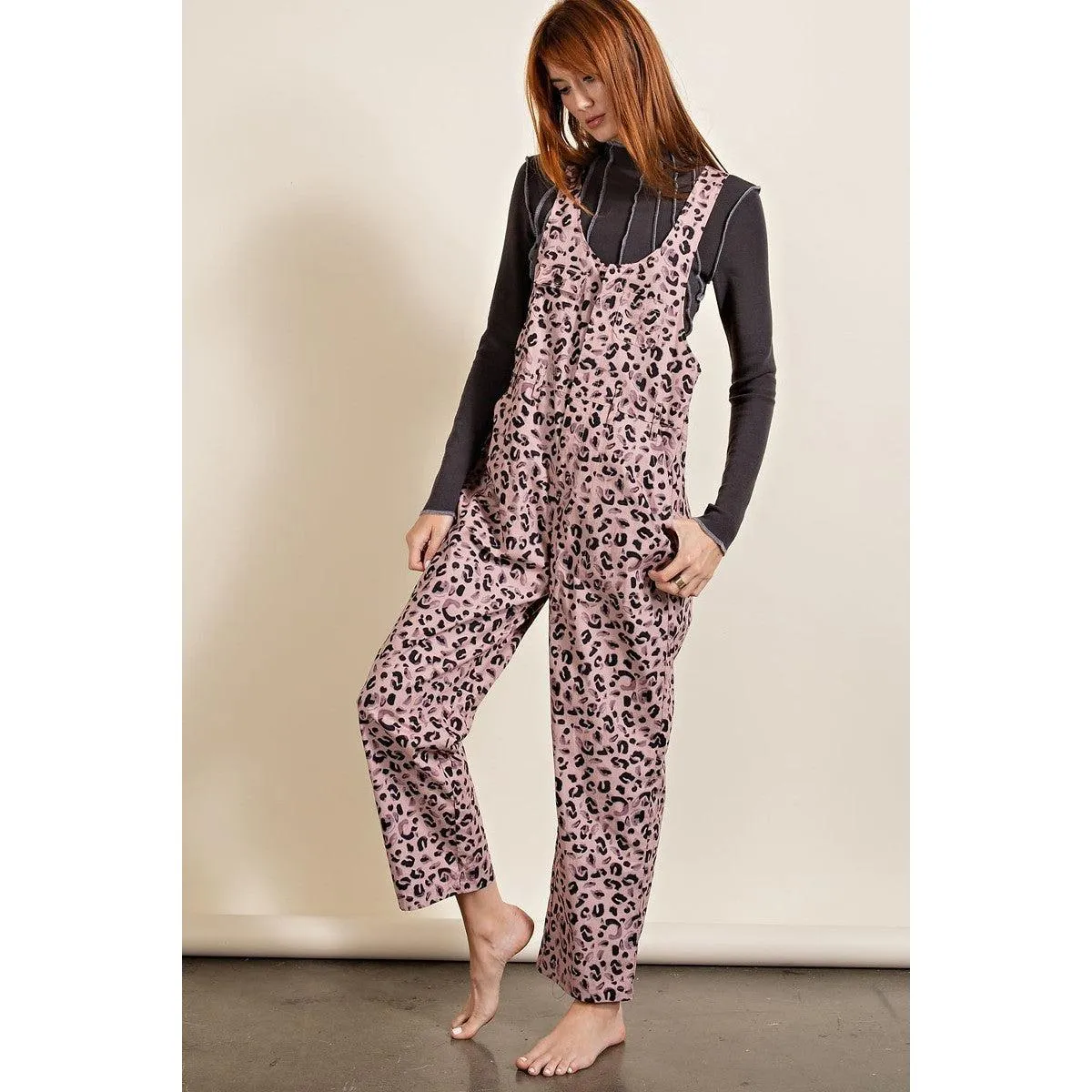 Animal/leopard Printed Jumpsuit