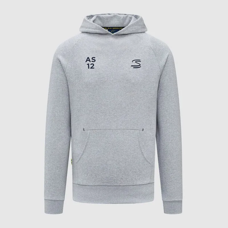 Ayrton Senna Seasonal Graphic Hoodie - Grey