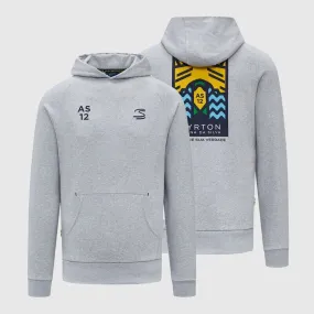 Ayrton Senna Seasonal Graphic Hoodie - Grey