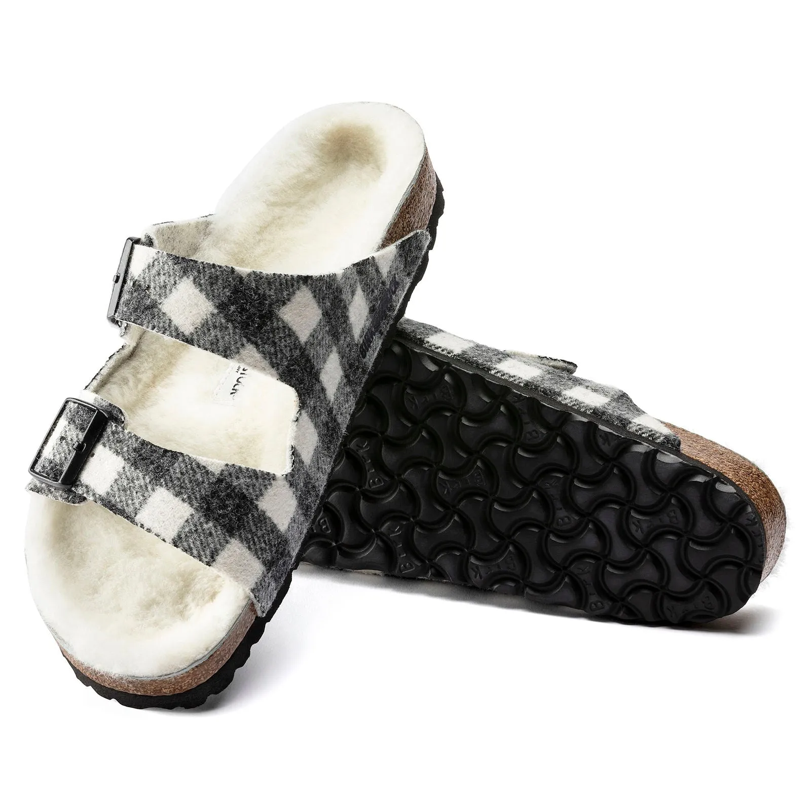 Birkenstock Arizona Plaid Shearling