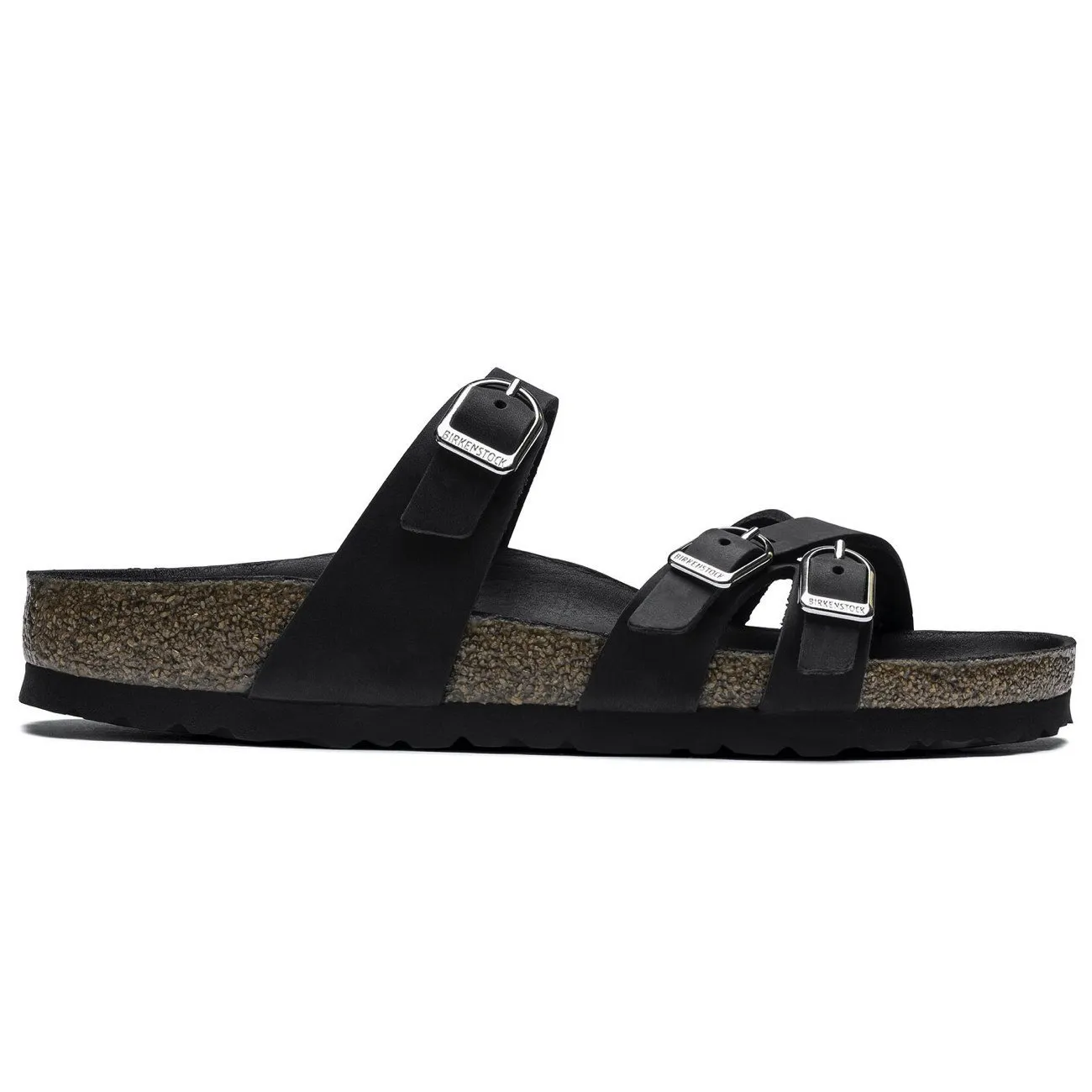 Birkenstock Seasonal, Franca, Oiled Leather, Regular Fit, Black