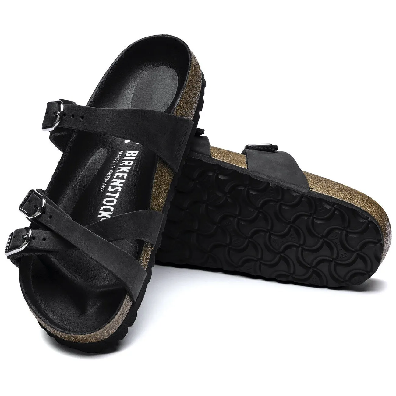 Birkenstock Seasonal, Franca, Oiled Leather, Regular Fit, Black