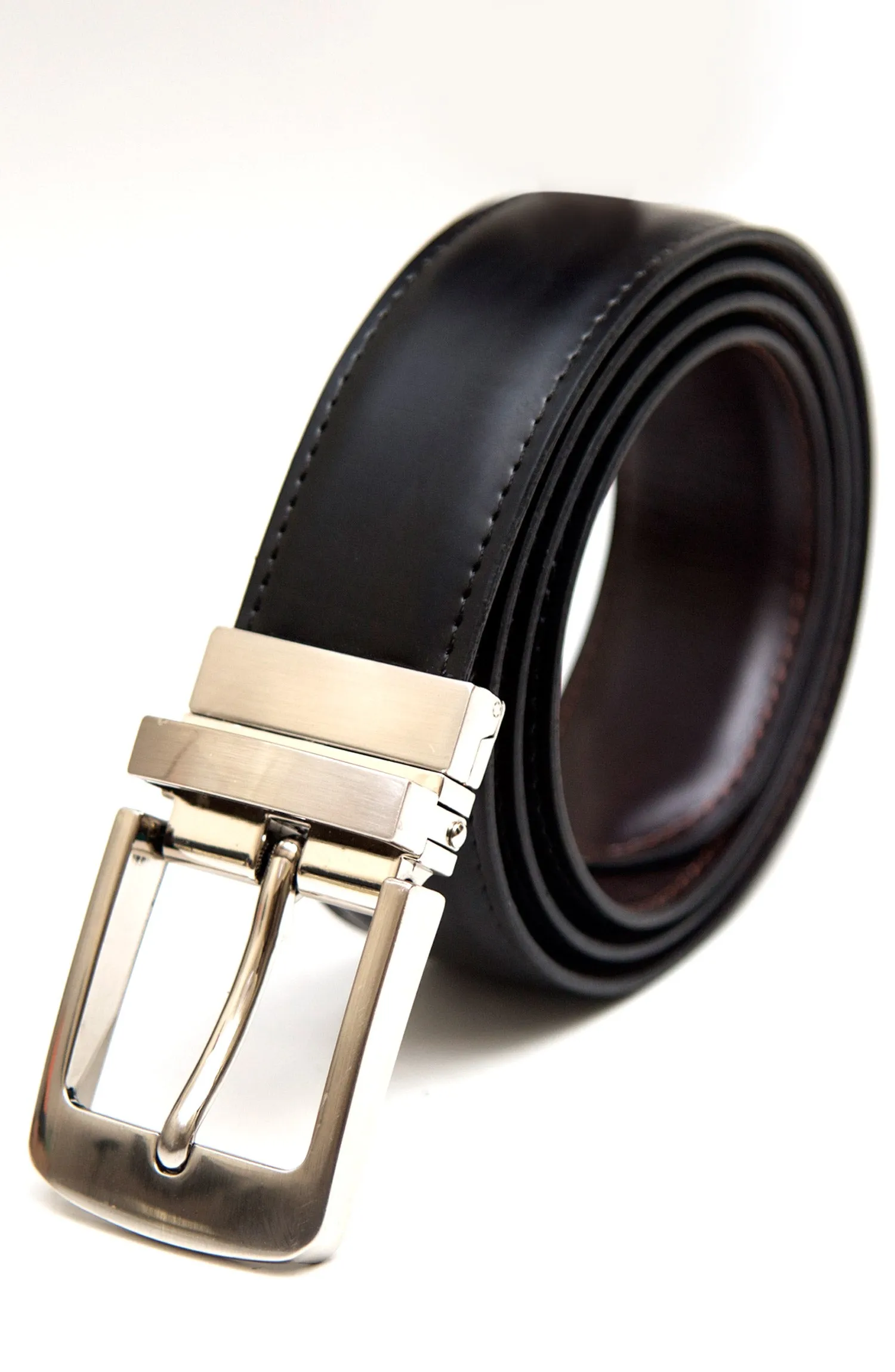 Black And Brown Reversible Leather Belt