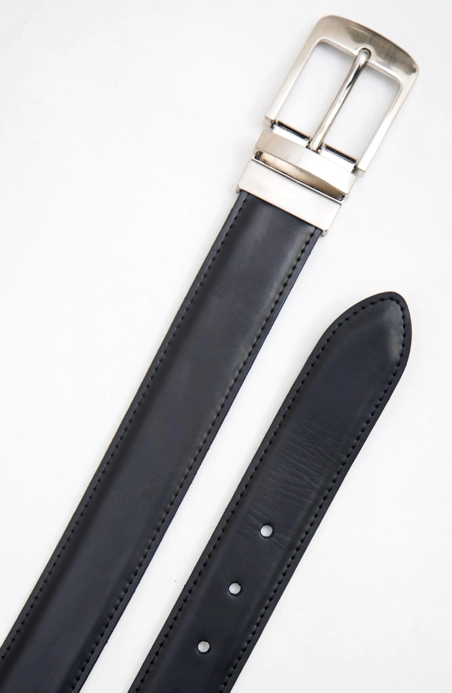 Black And Brown Reversible Leather Belt