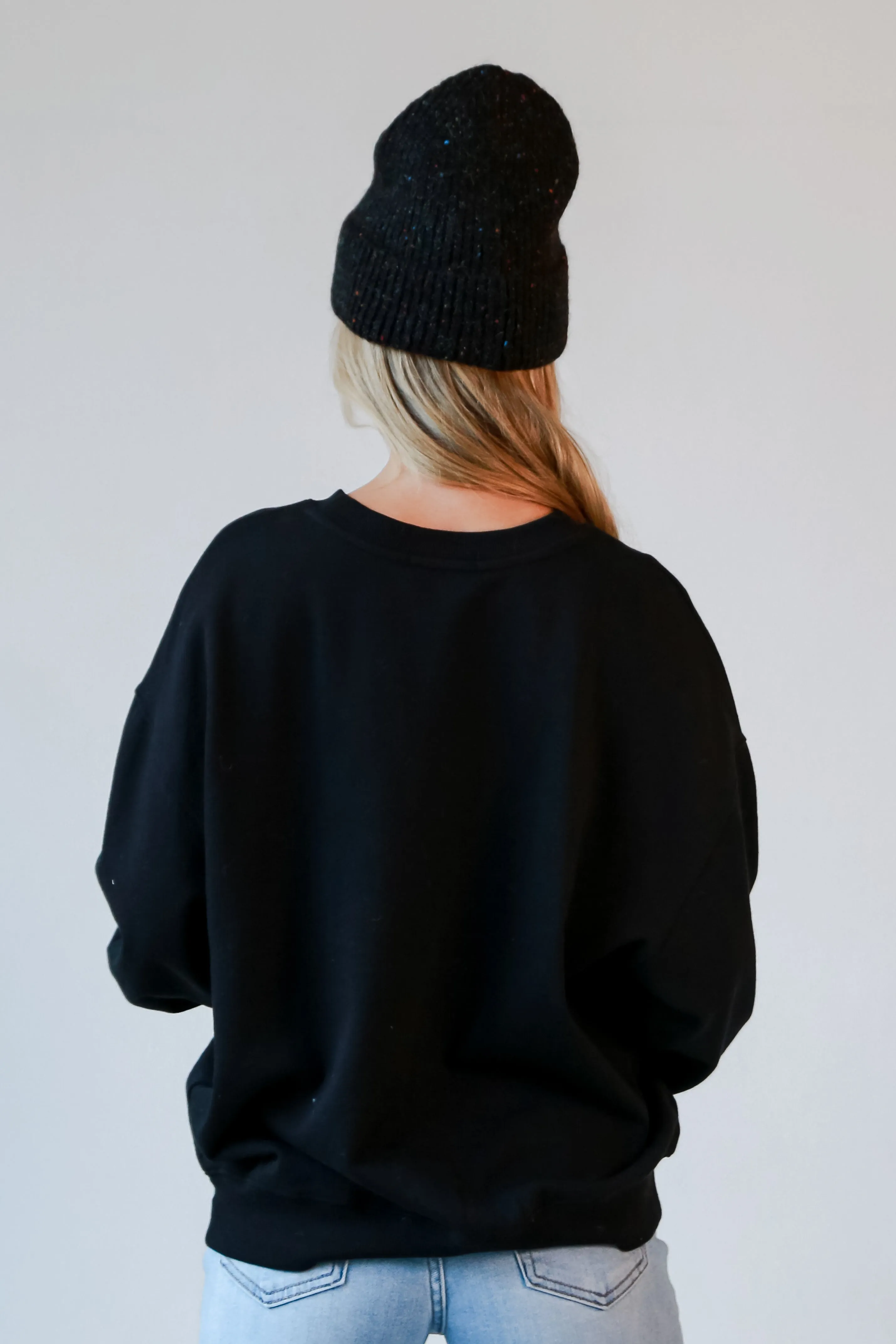 Black Oversized Georgia Sweatshirt