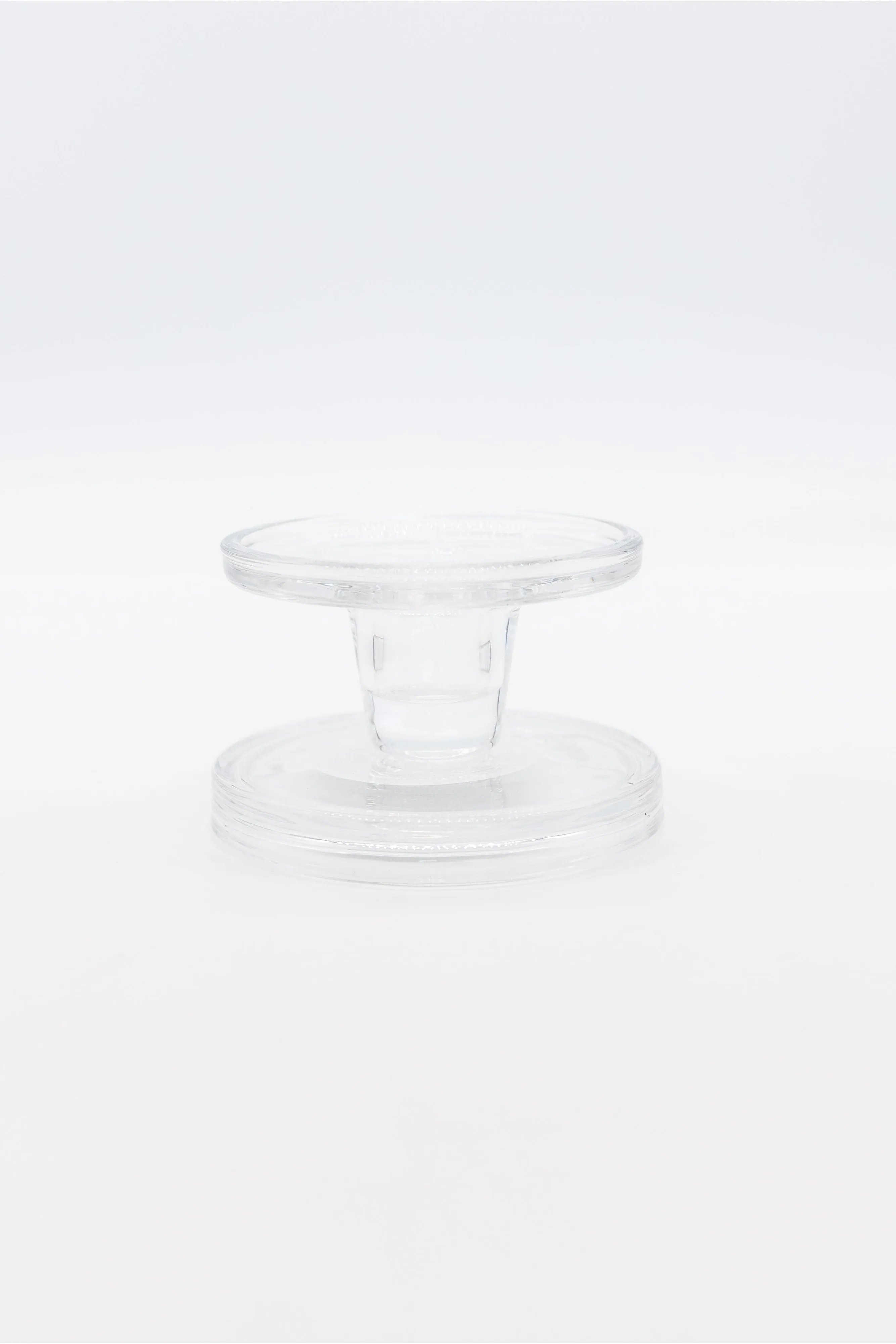 Bobbin Glass Reversible Glass Candle Holder