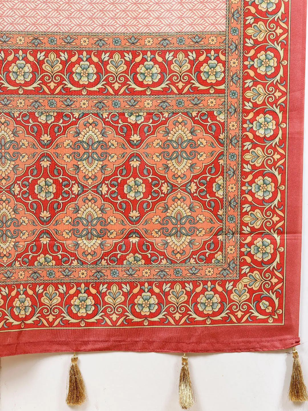 Booti Printed Handloom Saree