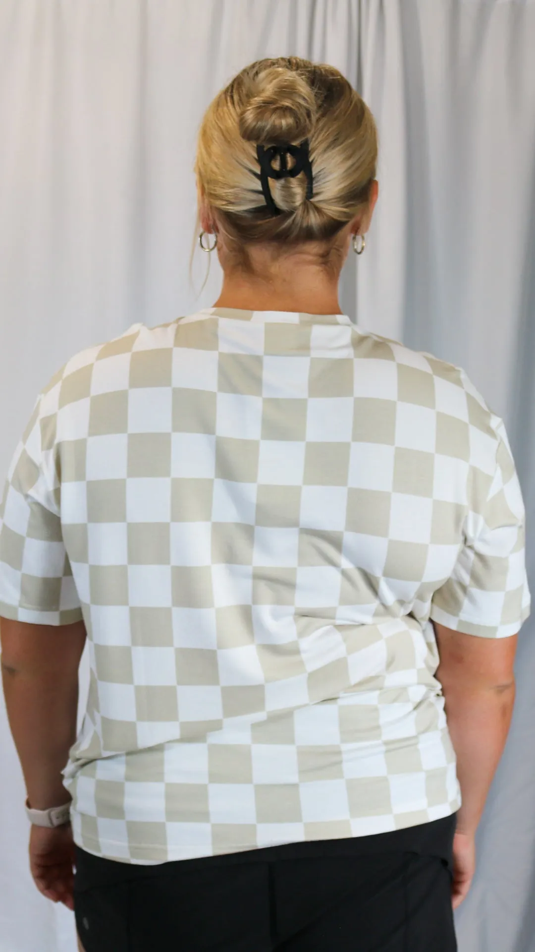 Brooks Checkered Oversized Tee