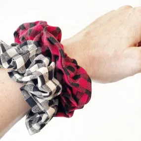 Buffalo Plaid Christmas Hair Scrunchie *