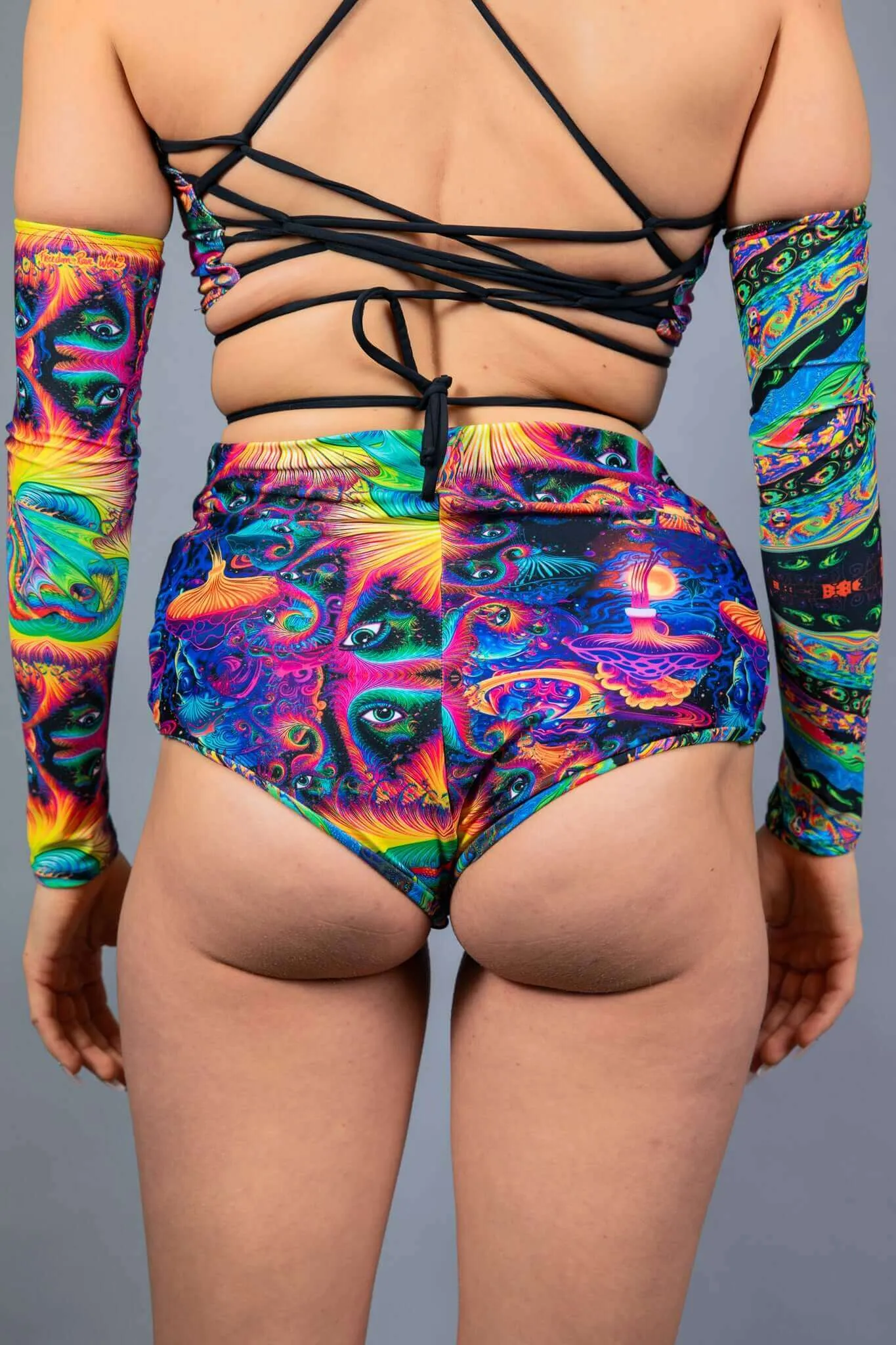 Chase Face Reversible High Waisted Bottoms