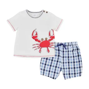 Crab Plaid Short Set