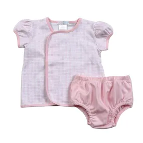 Diaper Set - Pink Plaid