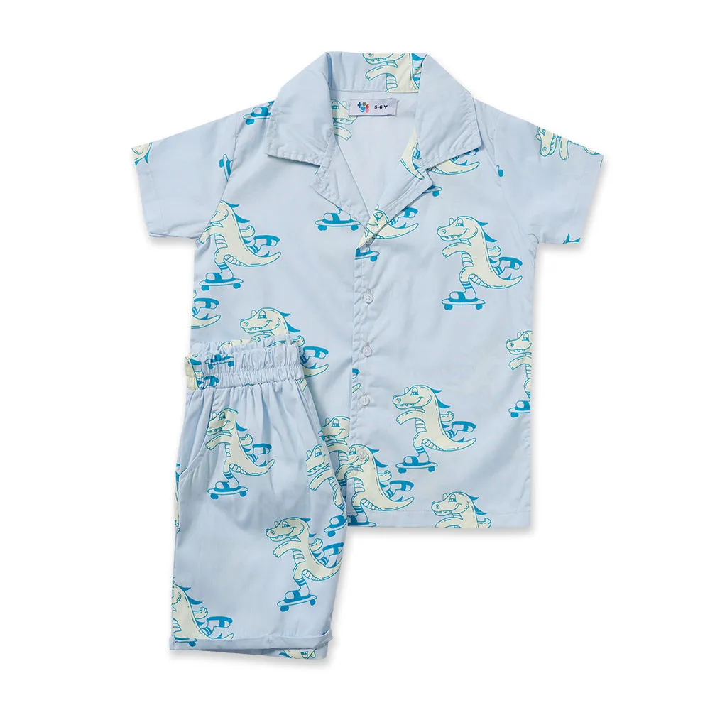 Dino Printed Cotton suit