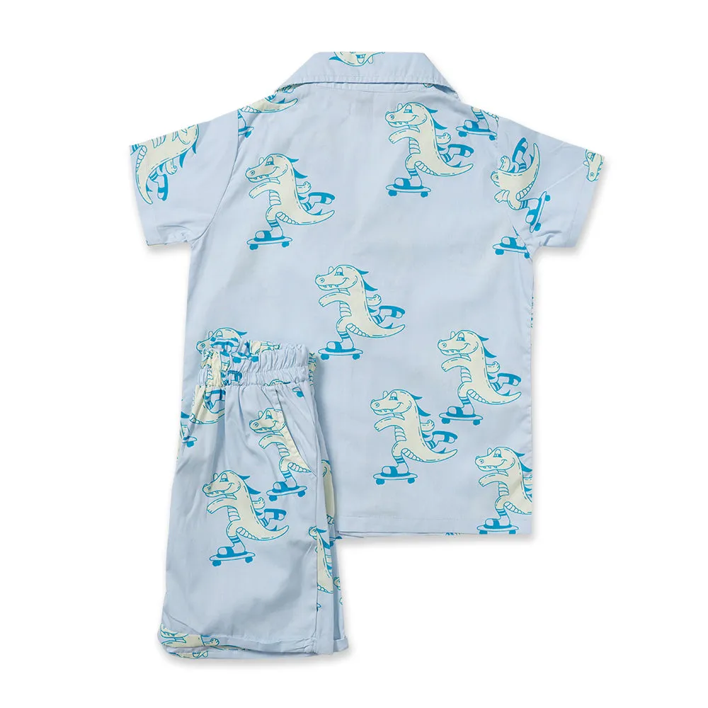 Dino Printed Cotton suit