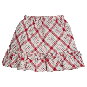 Flounce Skirt - Holiday Plaid