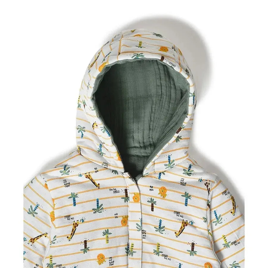 Frosty'z Woven - 2L Muslin Reversible Hooded Jacket