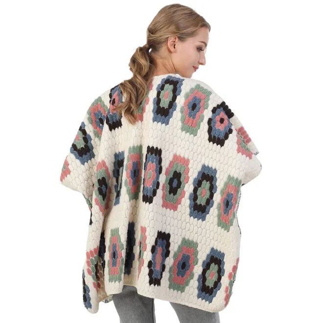 Geometric Patterned Poncho