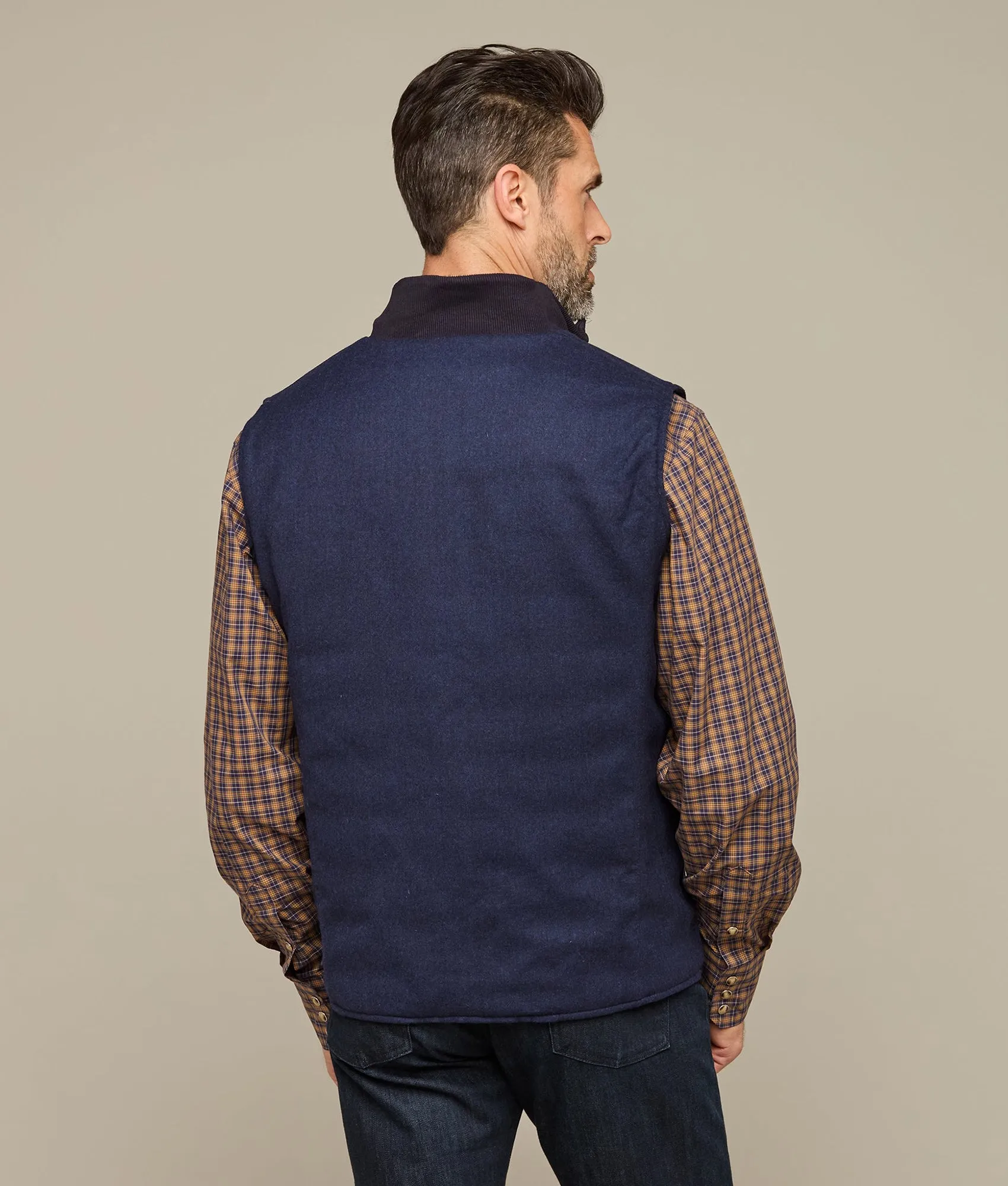 Gilroy Reversible Vest :: Navy