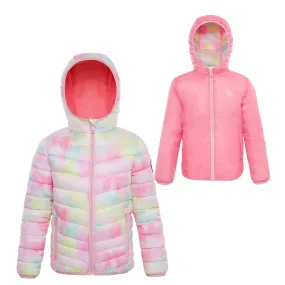 Girls' Reversible Lightweight Puffer Jacket