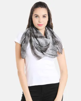 Grey Printed Stole