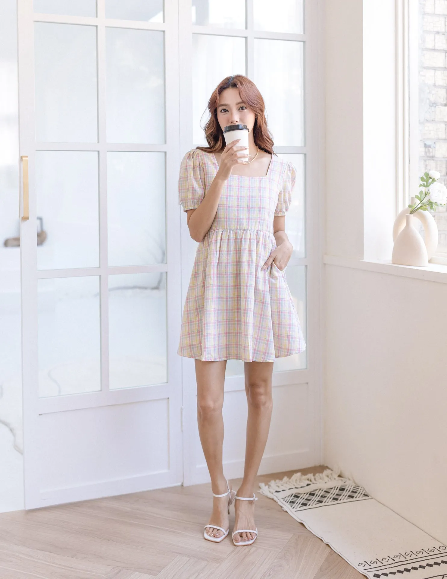 Iris Dress in Plaid