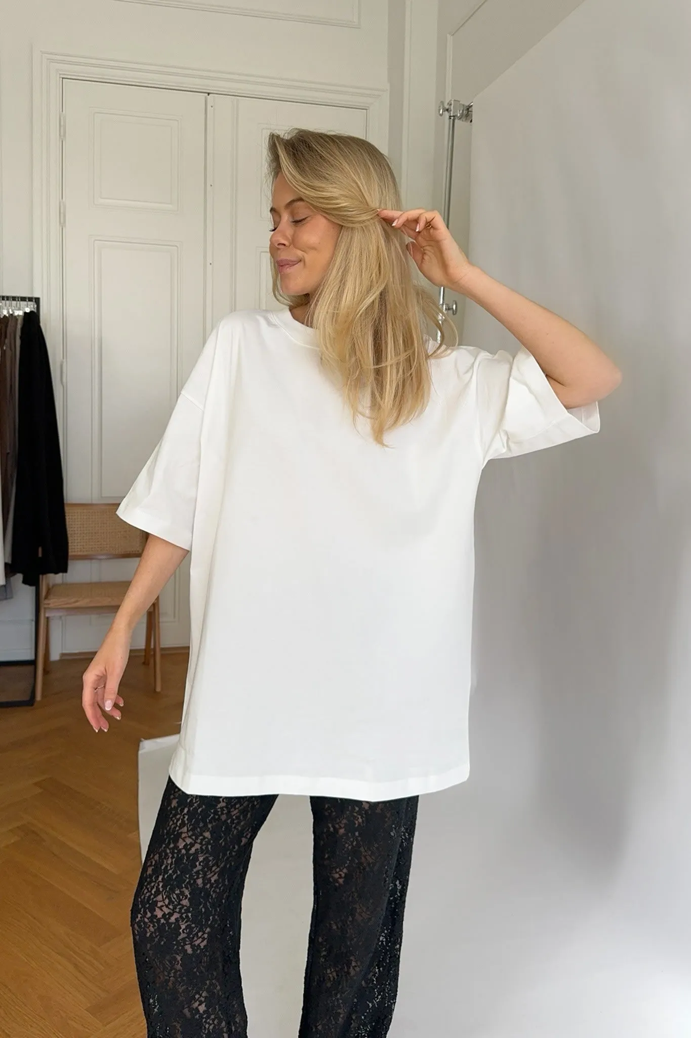 JXValeria Oversized Tshirt - Hvid