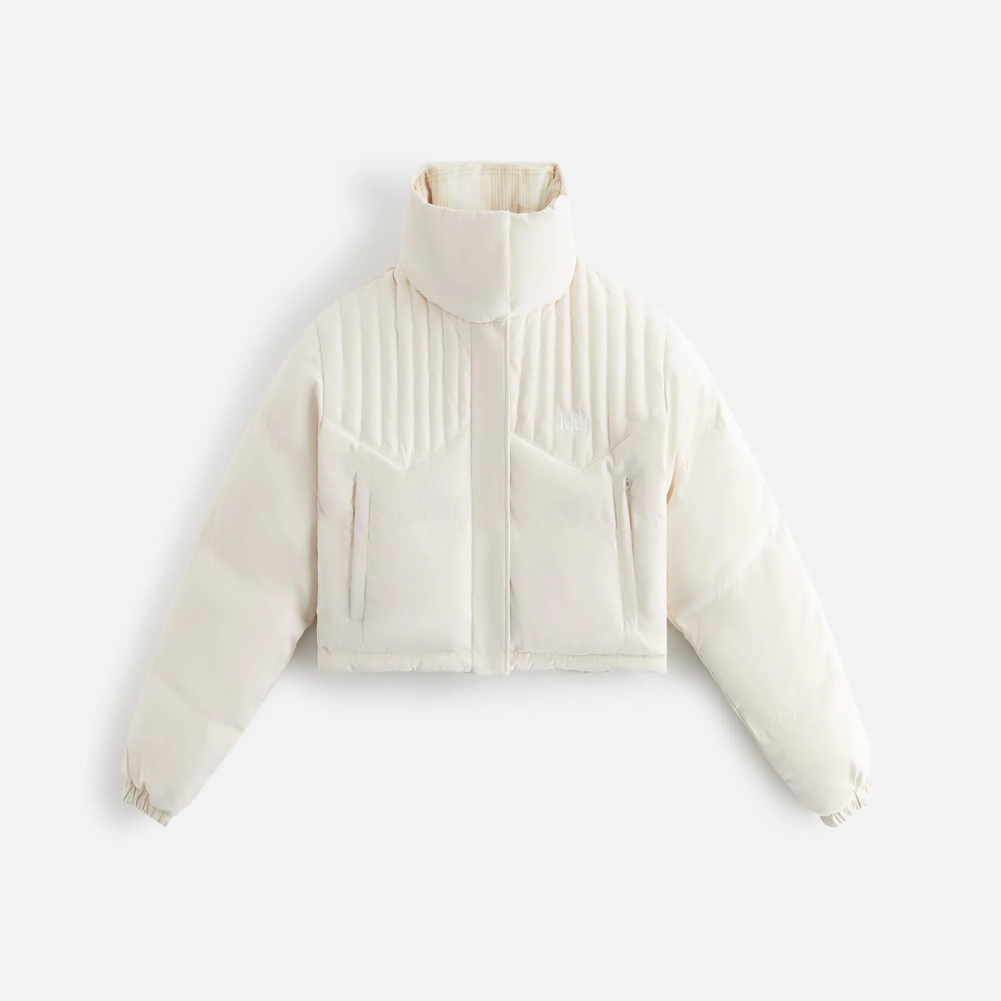 Kith Women Shae Cropped Reversible Puffer - Waffle