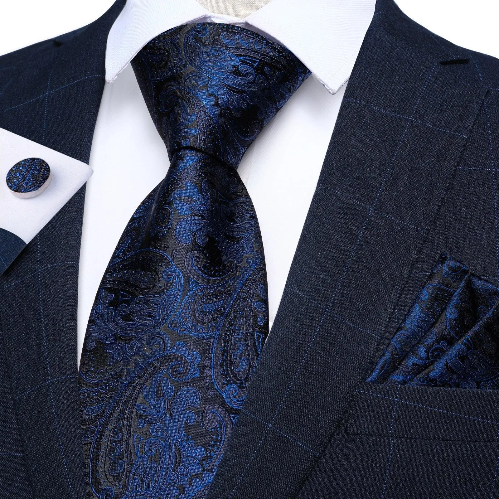 Luxury Paisley Necktie Set