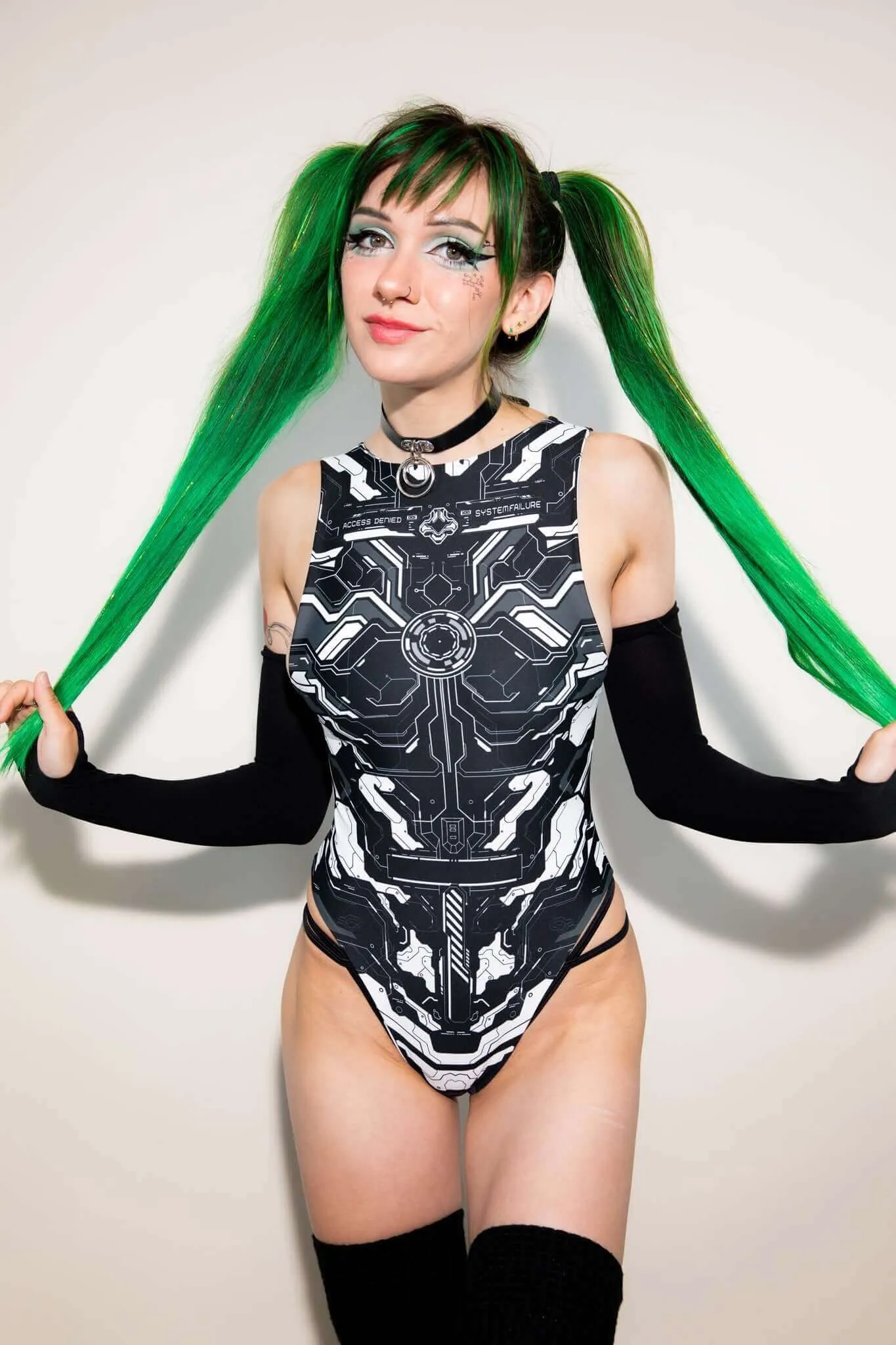 Mechanoid Reversible Sideboob Bodysuit