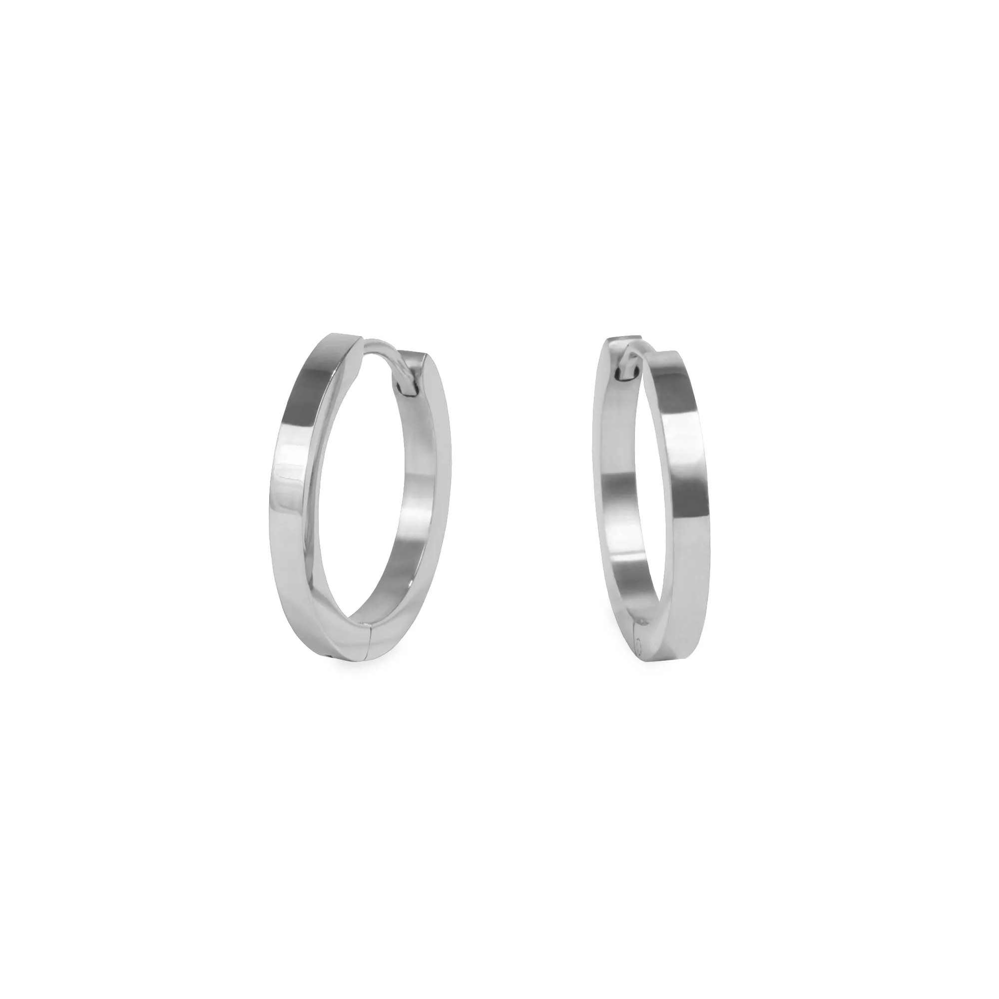 Medium plain huggie earrings