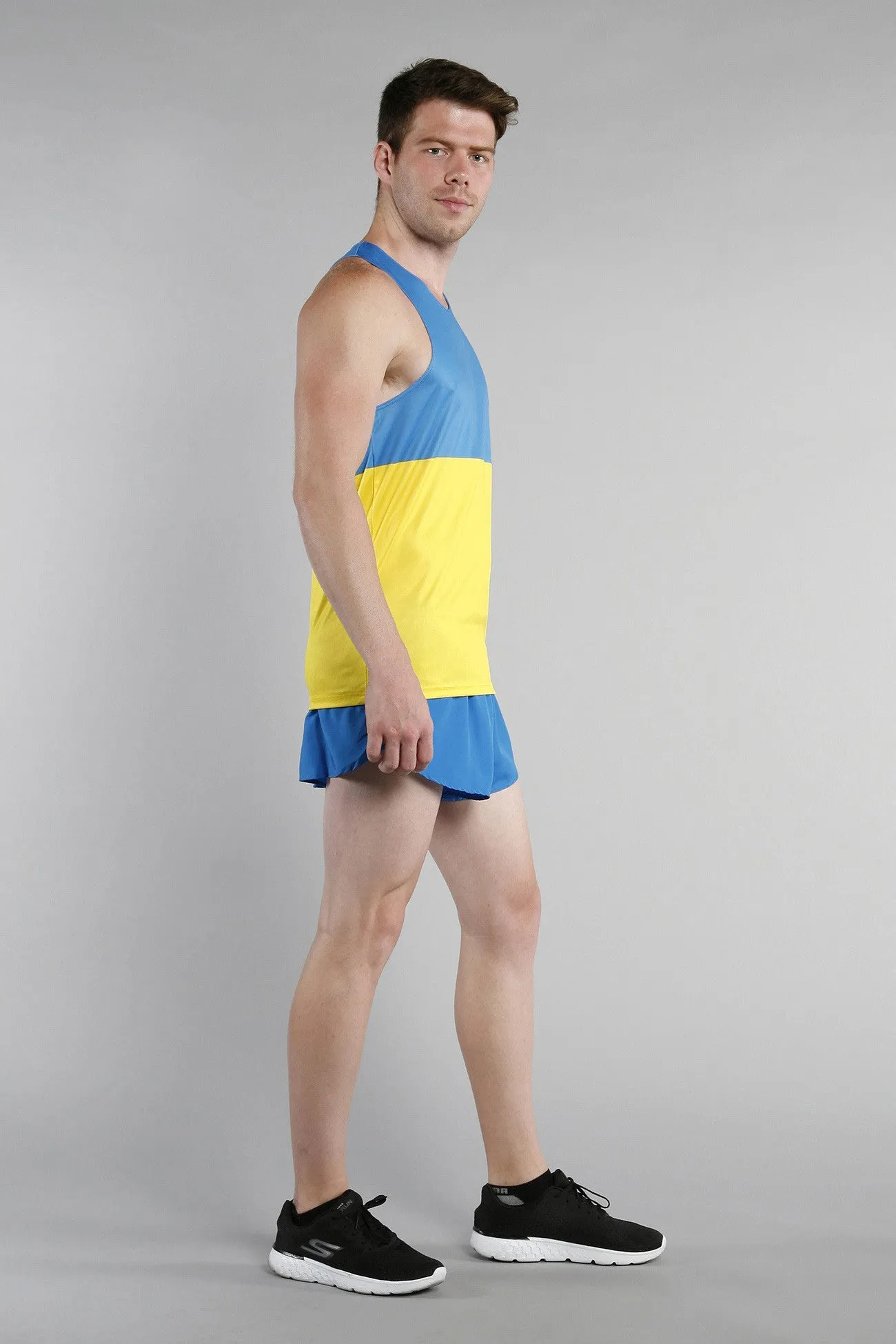 Men's Printed Singlet- Ukraine