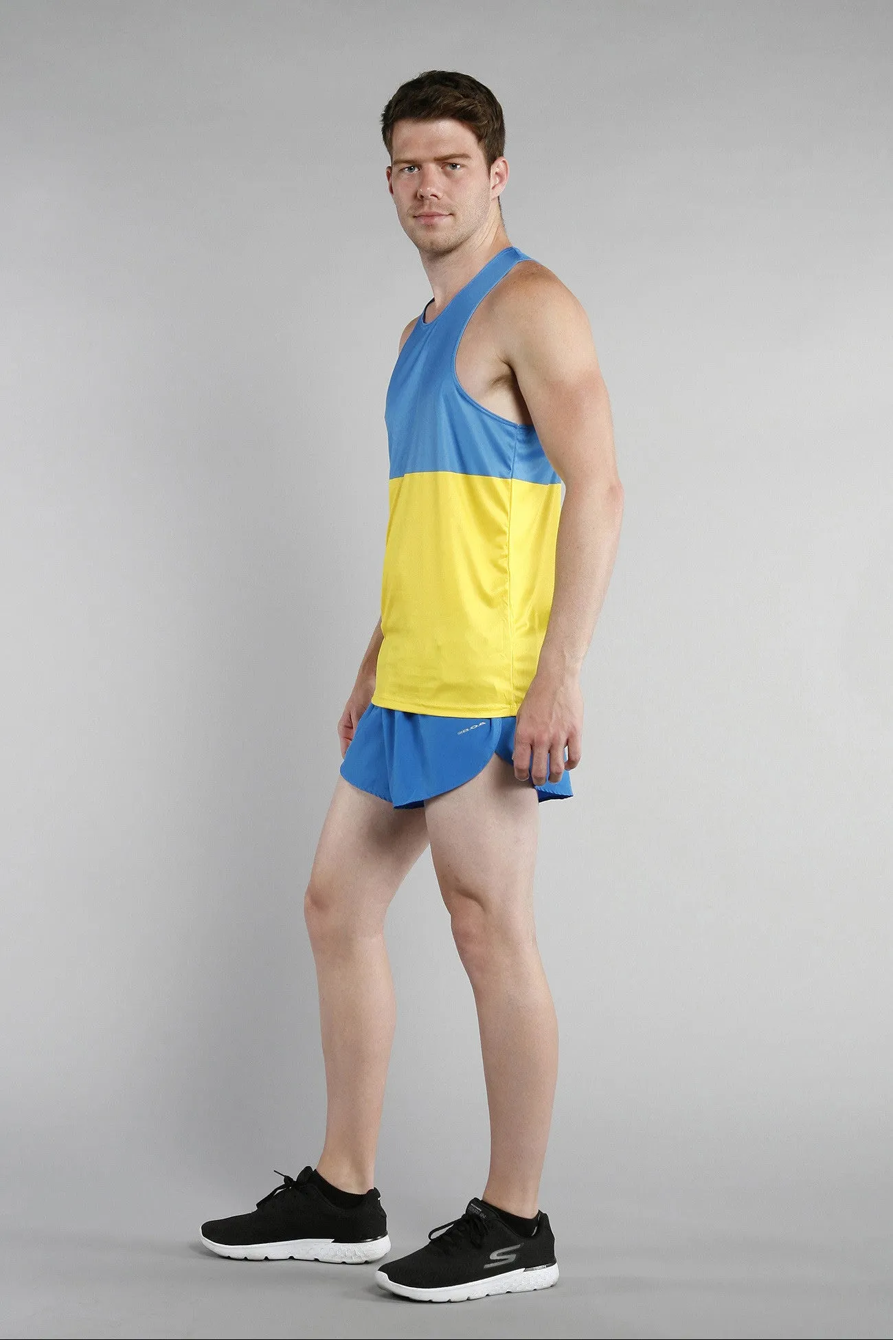 Men's Printed Singlet- Ukraine