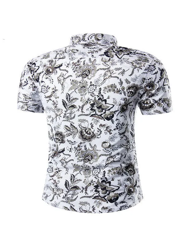 Men's Short Sleeve Printed Shirt