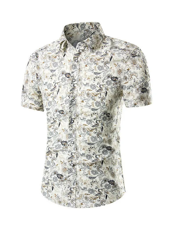 Men's Short Sleeve Printed Shirt