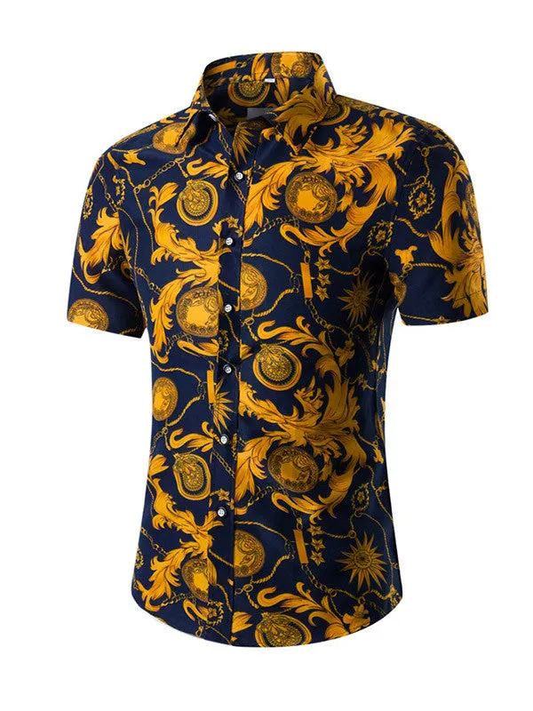 Men's Short Sleeve Printed Shirt