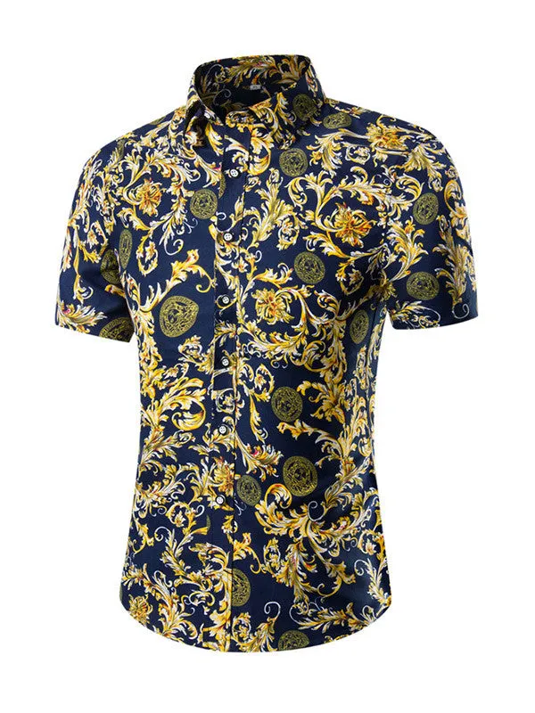 Men's Short Sleeve Printed Shirt