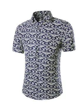 Men's Short Sleeve Printed Shirt