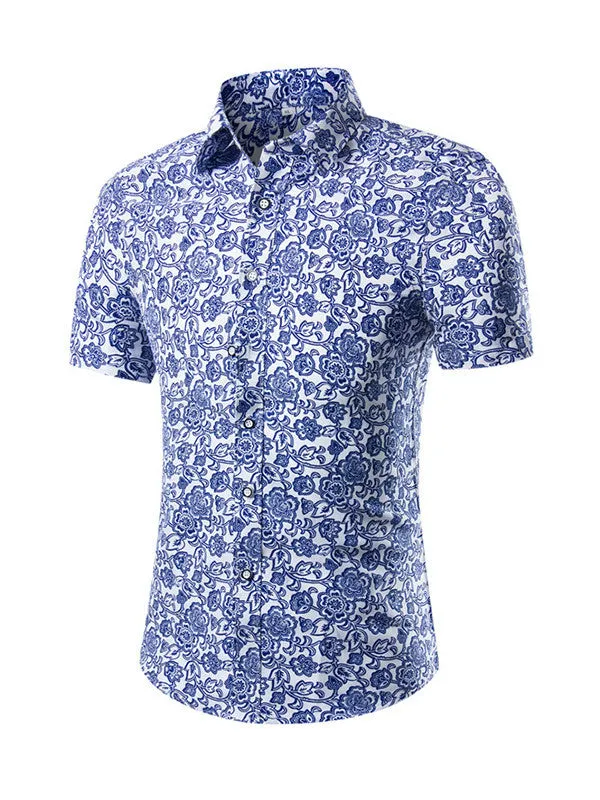 Men's Short Sleeve Printed Shirt