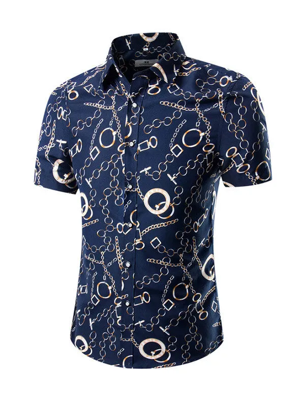 Men's Short Sleeve Printed Shirt