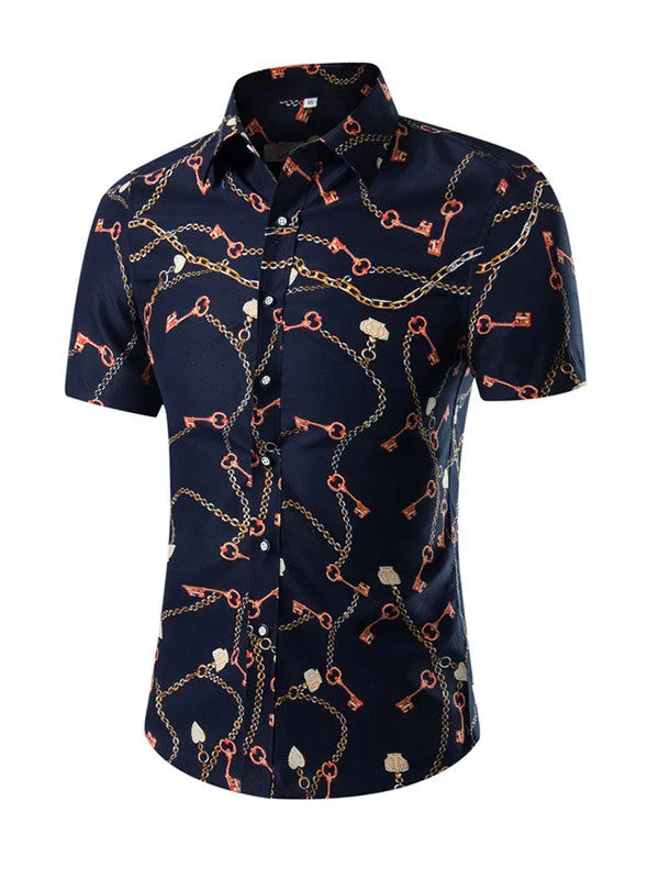 Men's Short Sleeve Printed Shirt