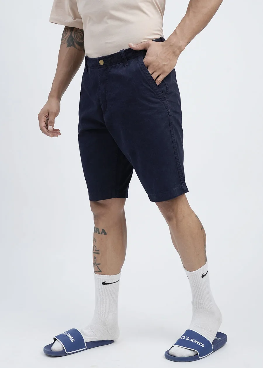 Mens Twill Shorts - Classic Navy