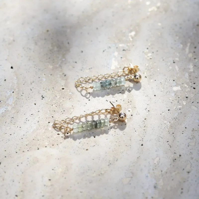 Moss Aquamarine Luxury Earrings