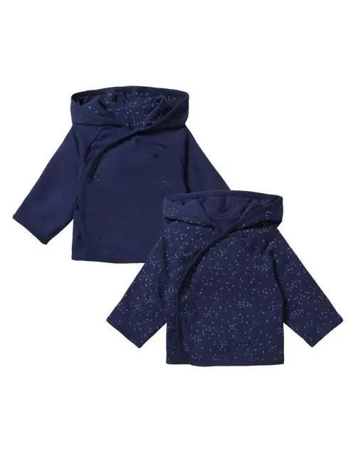 Noppies Reversible Jacket - Navy Iris Organic Cotton